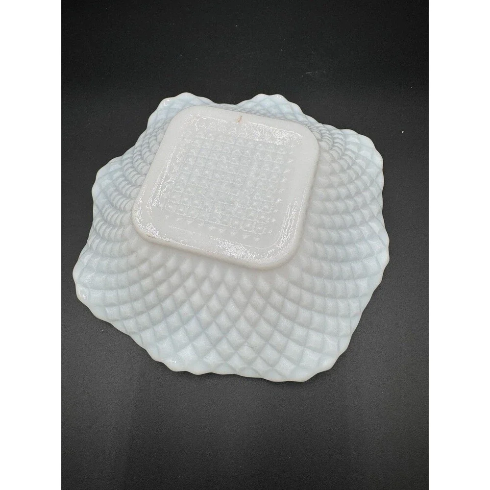 Hazel Atlas Milk Glass Candy Dish